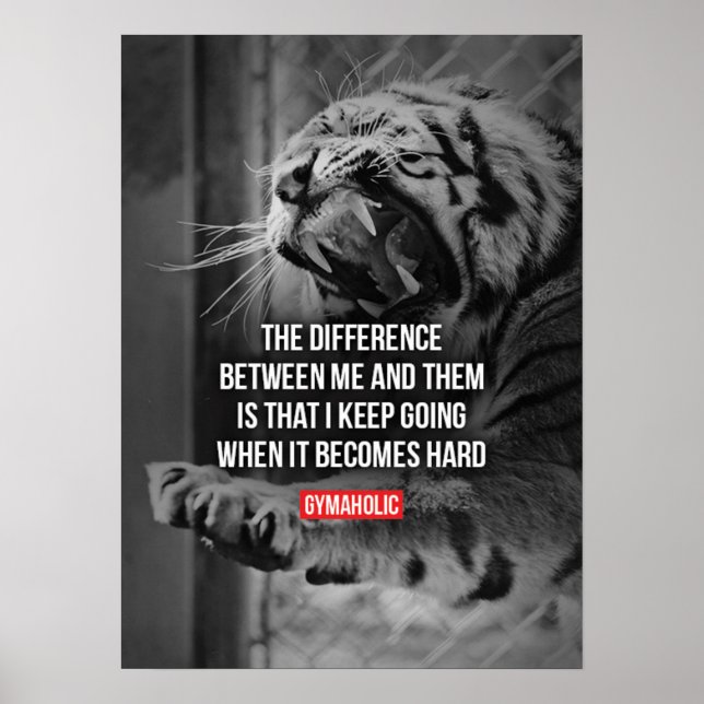 Workout Motivational Poster (Front)