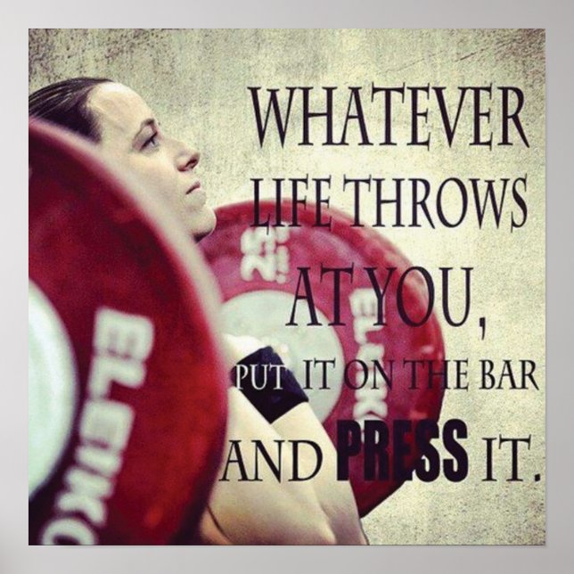 Workout Motivational Poster (Front)