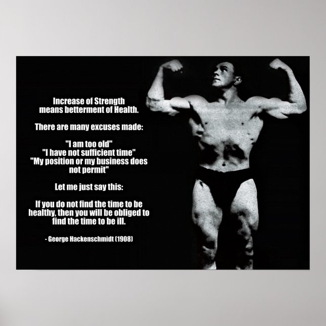 Workout Motivational Poster (Front)