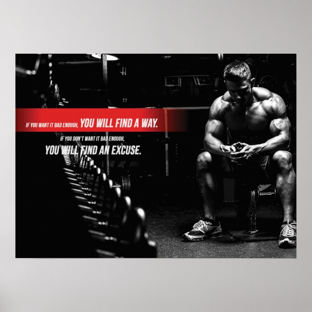 Workout Motivational Poster (Front)