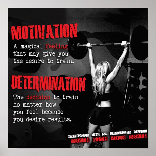 Workout Motivational Poster (Front)