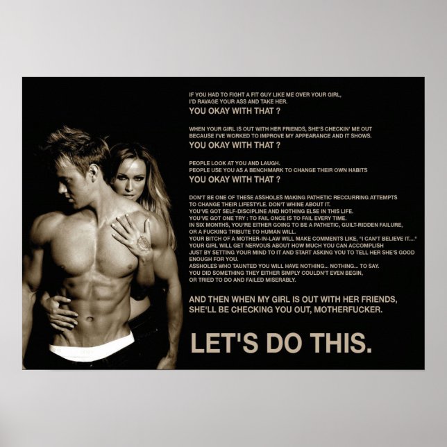 Workout Motivational Poster (Front)