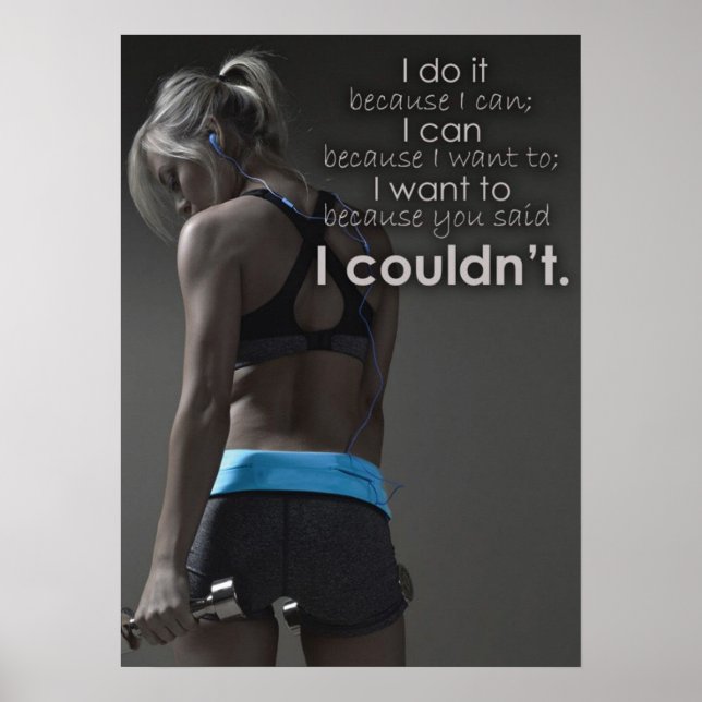 Workout Motivational Poster (Front)