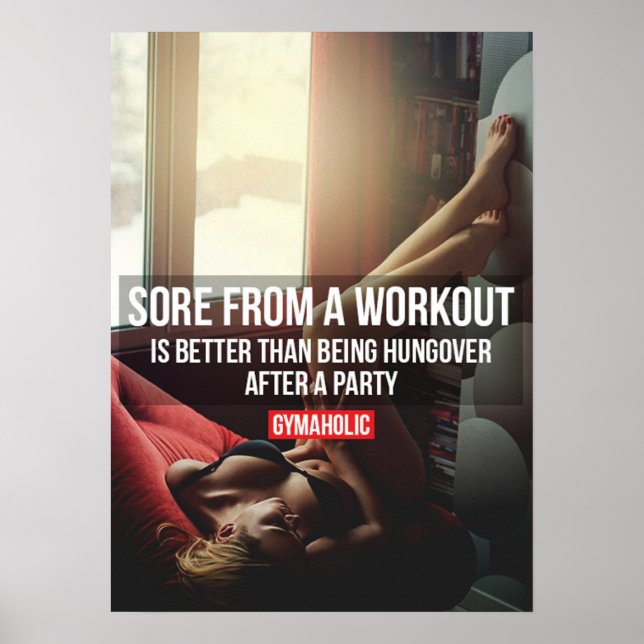 Workout Motivational Poster (Front)