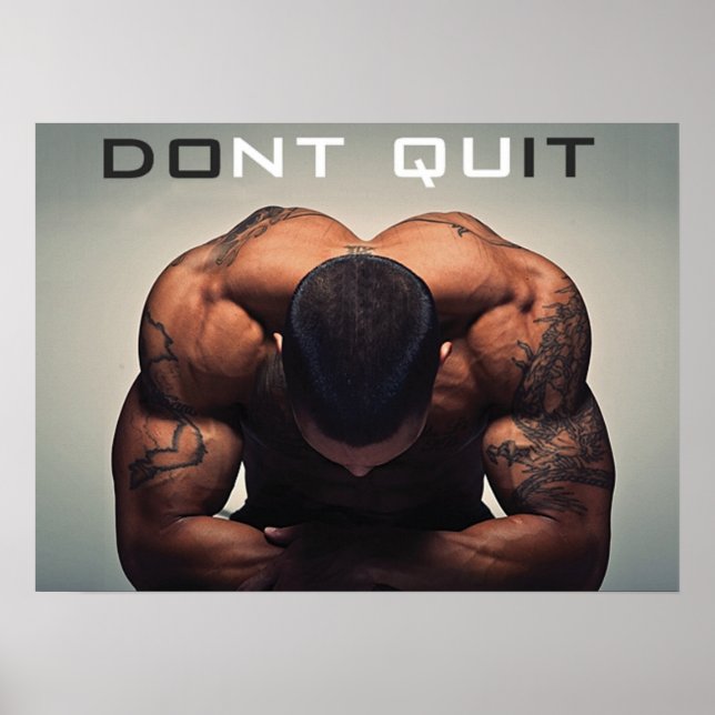 Workout Motivational Poster (Front)