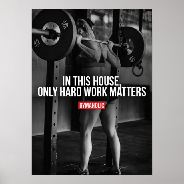 Workout Motivational Poster (Front)