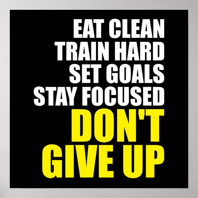 Workout Motivational Poster (Front)