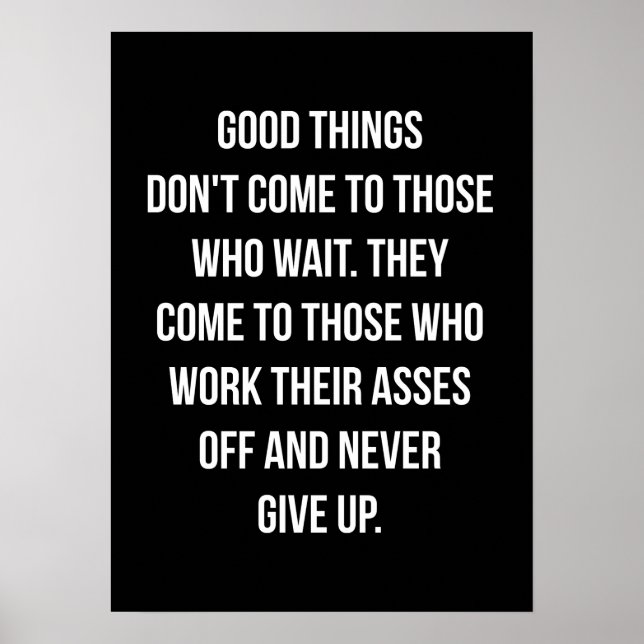 Workout Motivational Poster (Front)