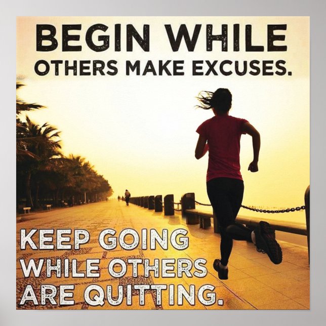 Workout Motivational Poster (Front)