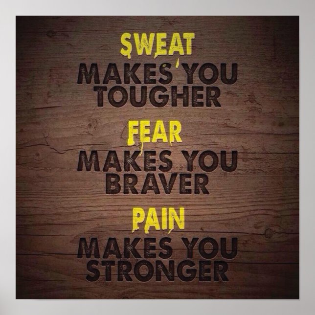 Workout Motivational Poster (Front)