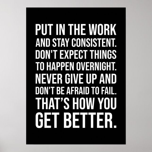 Workout Motivational Poster (Front)