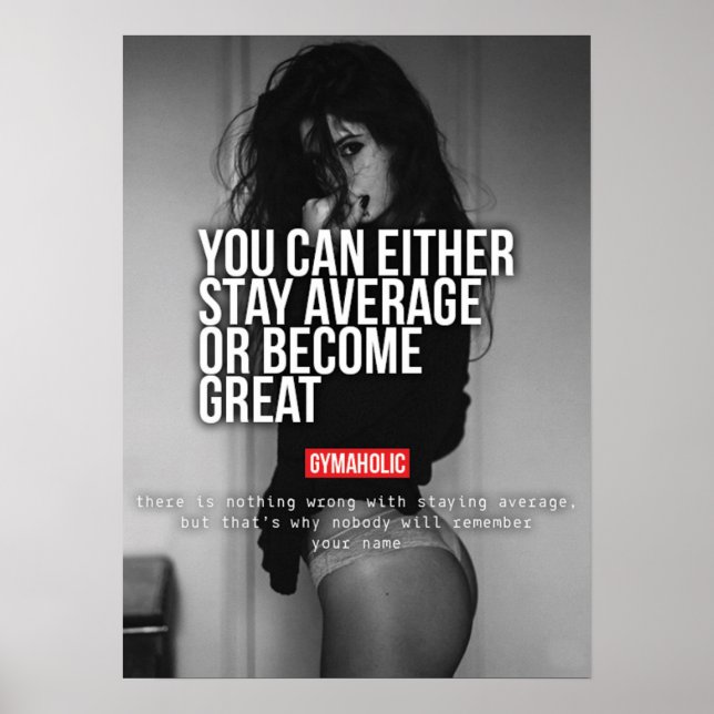 Workout Motivational Poster (Front)