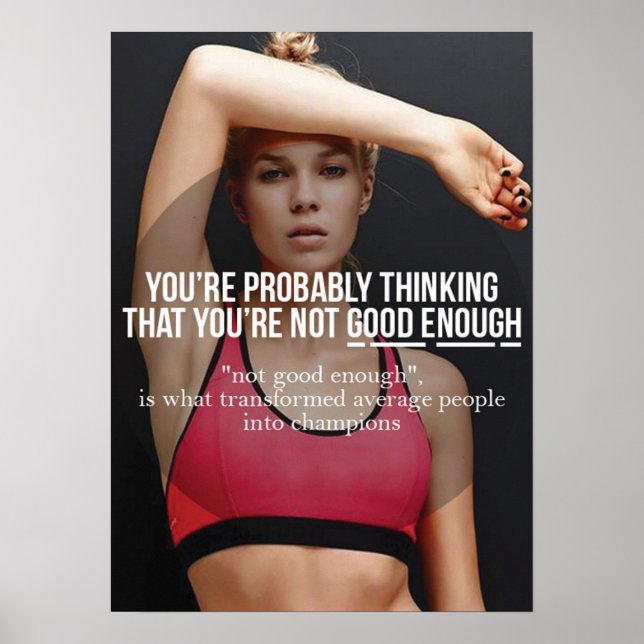 Workout Motivational Poster (Front)
