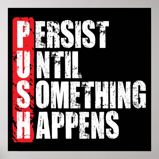 Workout Motivational Poster (Front)