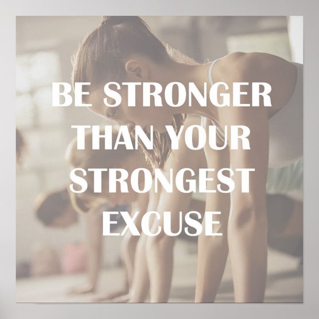 Workout Motivational Poster (Front)