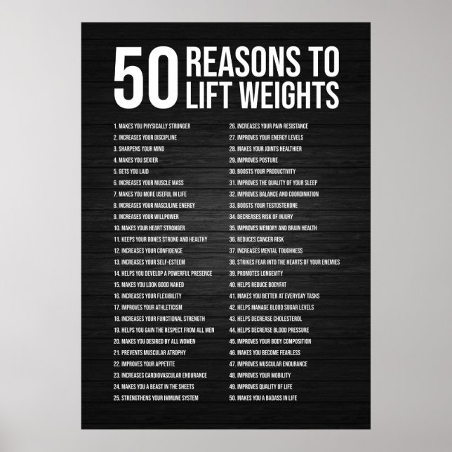 Workout Motivational Poster (Front)