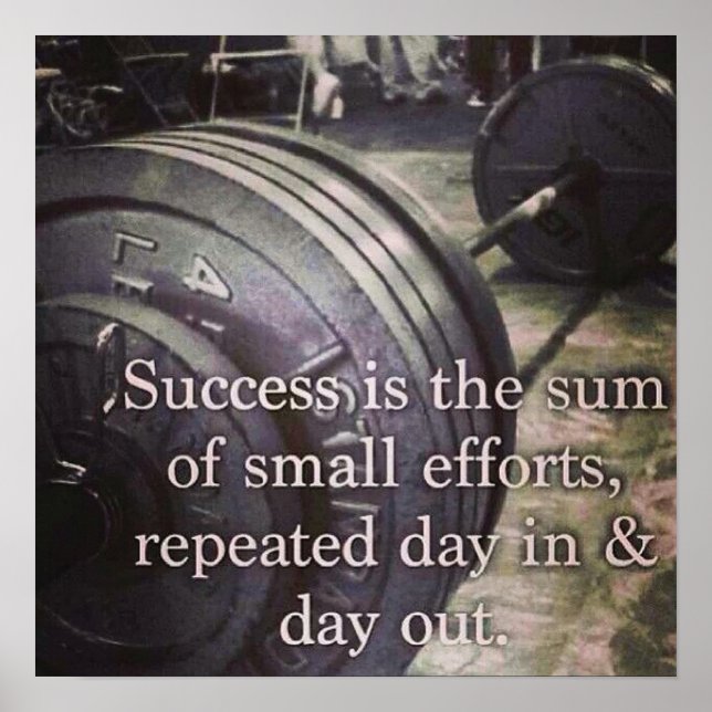 Workout Motivational Poster (Front)