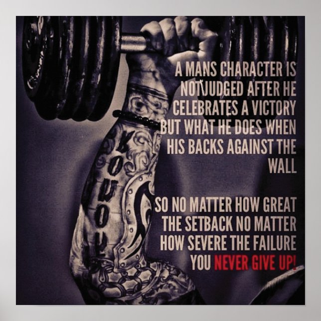 Workout Motivational Poster (Front)