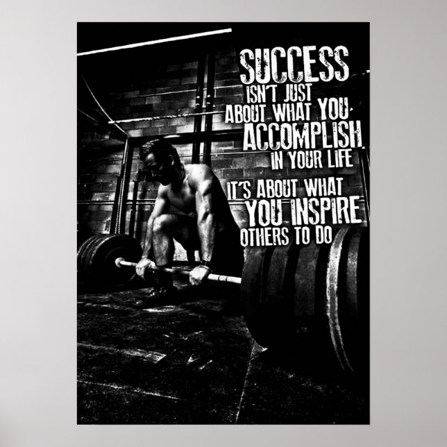 Workout Motivational Poster (Front)