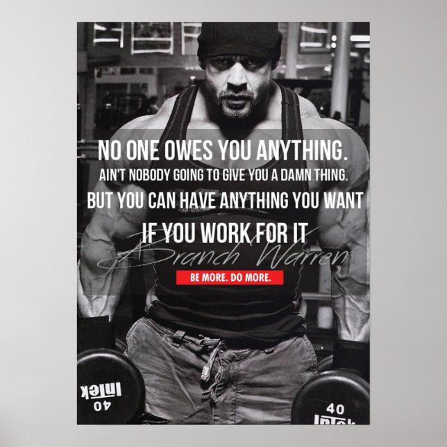 Workout Motivational Poster (Front)