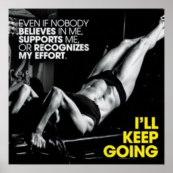 Workout Motivational Poster by physicalculture at Zazzle