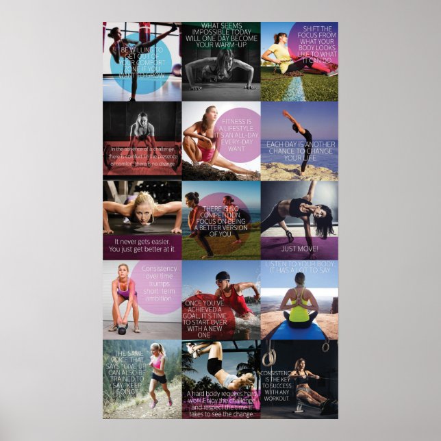 Workout Motivational Poster (Front)