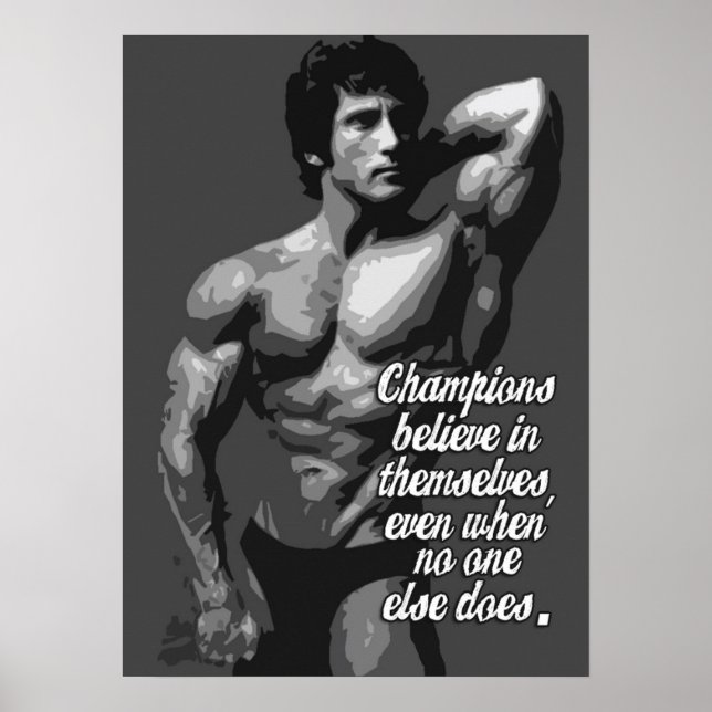 Workout Motivational Poster (Front)