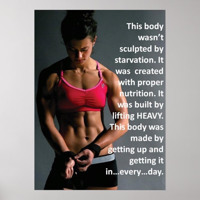 Workout Motivational Poster (Front)