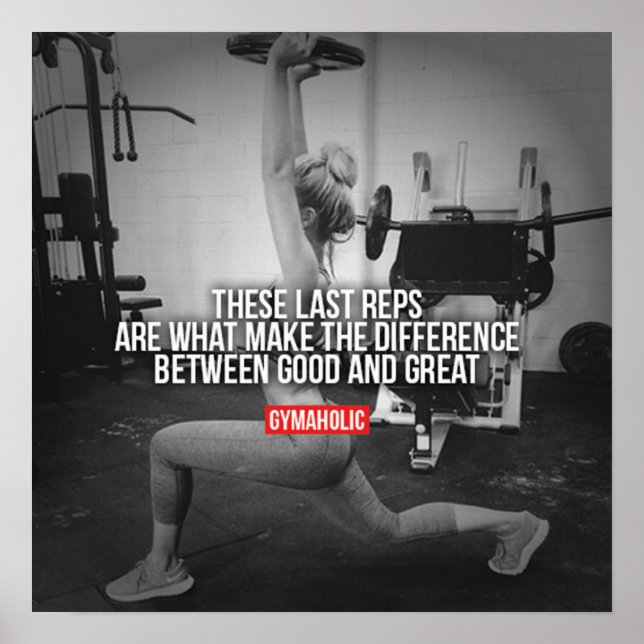 Workout Motivational Poster (Front)