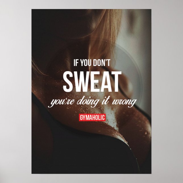 Workout Motivational Poster (Front)