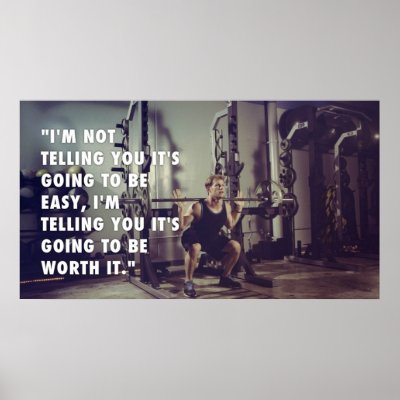 Custom Motivation Training Weight Lifting Poster Zazzle Com