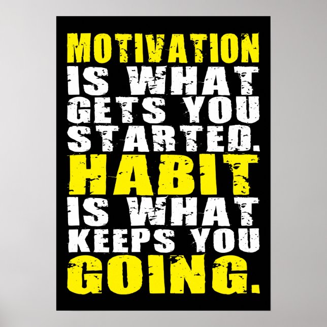 Workout Motivational Poster (Front)