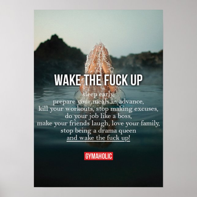 Workout Motivational Poster (Front)