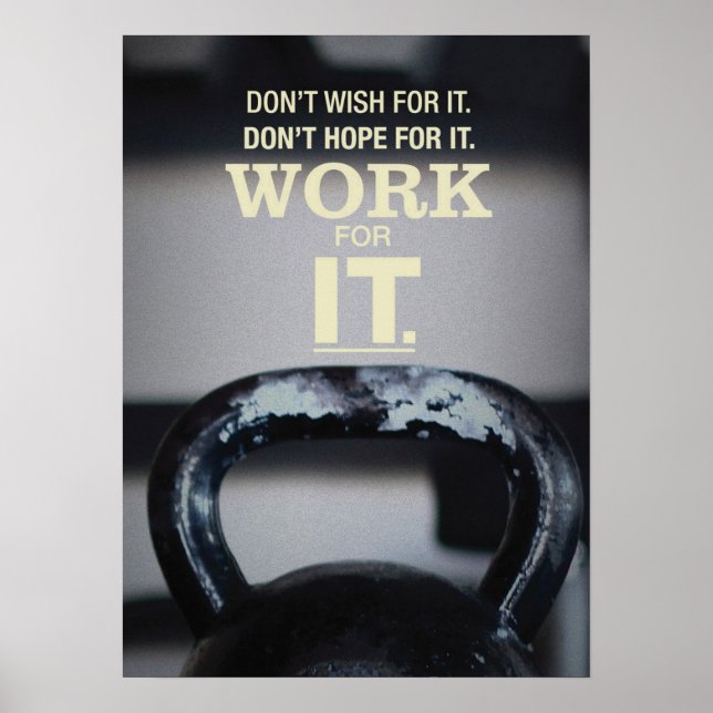 Workout Motivational Poster (Front)