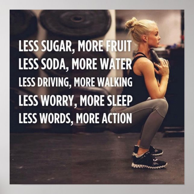Workout Motivational Poster (Front)