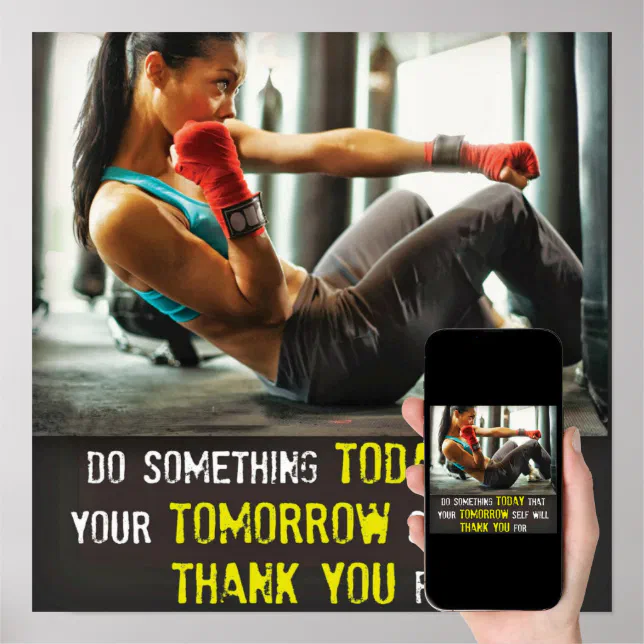 Workout Motivational Poster | Zazzle