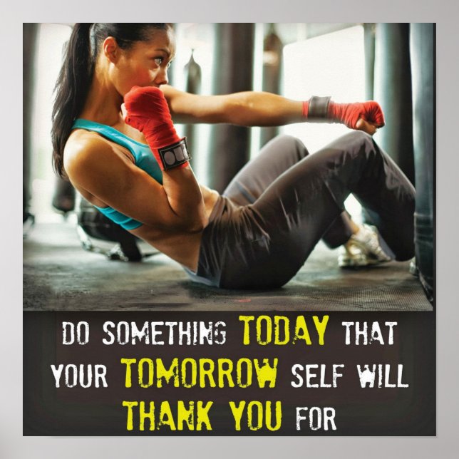 Workout Motivational Poster (Front)