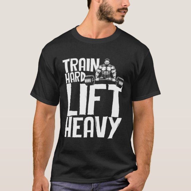 workout muscle building weight training fitness du T-Shirt (Front)