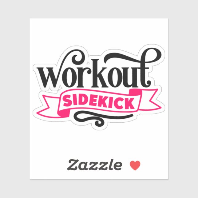 Workout sidekick Funny Pregnancy Sticker (Sheet)