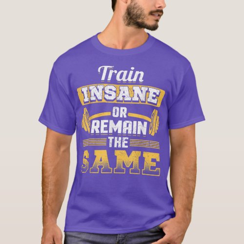 Workout Tees Train Insane Or Remain The Same 1446