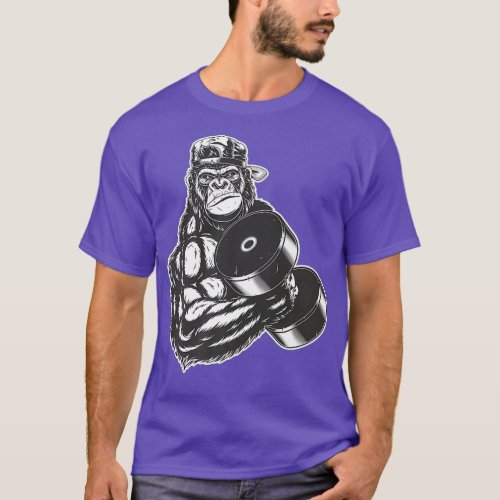 Workout Weightlifting Gorilla Gift Premium T_Shirt