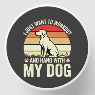 Workout With My Dog Retro Sunset Mini Candle Favors