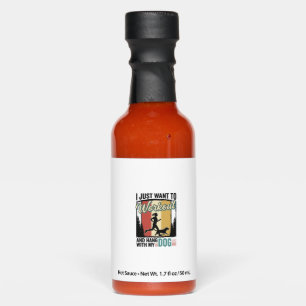 Workout With My Dog Vintage Running Shirt Design_1 Hot Sauces