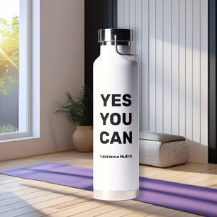 Workout Yes You Can Saying Personalized Name Water Bottle