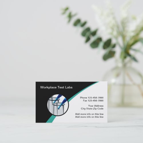 Workplace Drug Testing Lab Business Cards