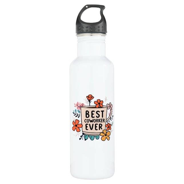 Workplace Dynamo Best Coworker Ever Classic Stainless Steel Water Bottle (Front)