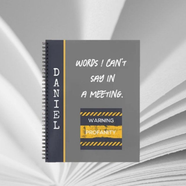 Workplace Humor! Cute personalized fun Notebook (Creator Uploaded)