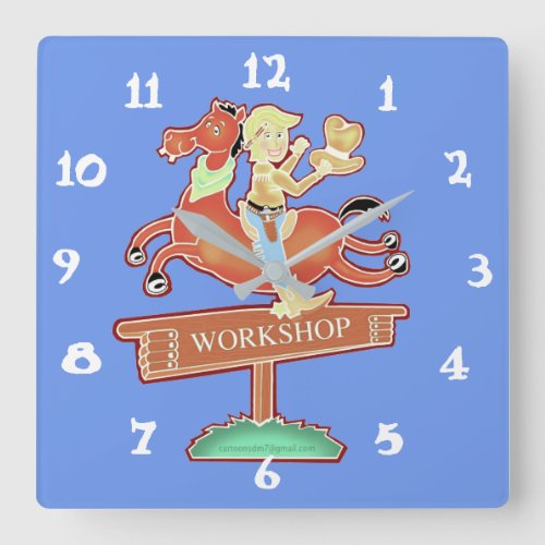 Workshop Cowboy clock