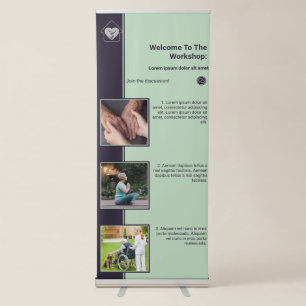 Workshop Elderly Home Care Retractable Banner