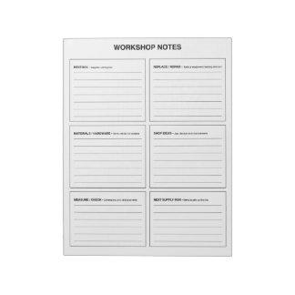 Workshop Notes Woodworking & DIY Organization